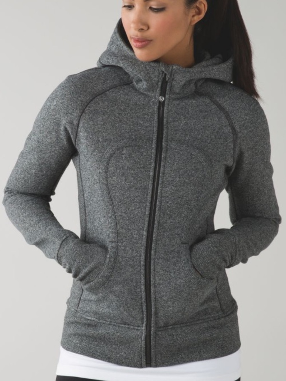 LULULEMON Grey Scuba Hoodie Size 6